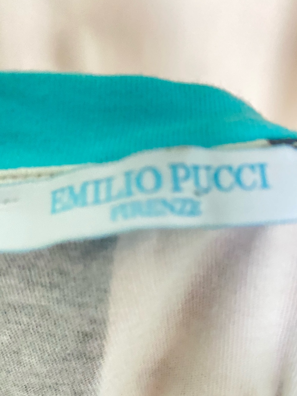 EMILIO PUCCI VINTAGE TSHIRT, NEVER WORN, 100% COTTON, SIZE L, MADE IN ITALY - Picture 4 of 6